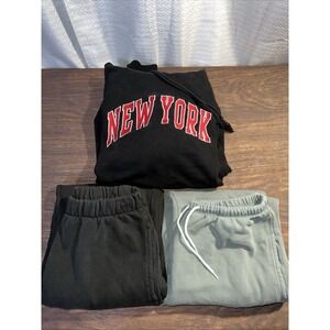 John Galt Brandy Melville Sweatpants Hoodie Bundle One Size Black New York